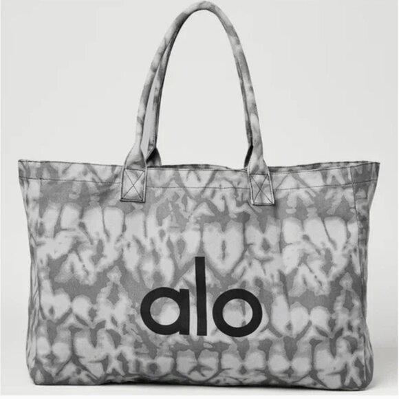 NWT ALO Yoga Tie-Dye Gray Tote Bag - Picture 1 of 1